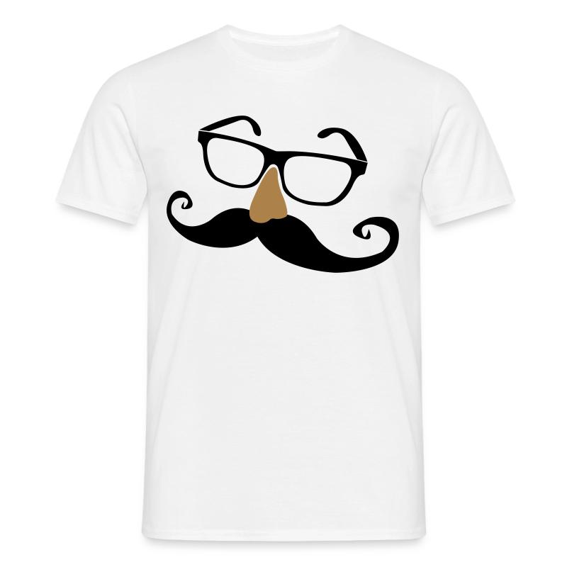 occhiali divertenti con il naso ei baffi